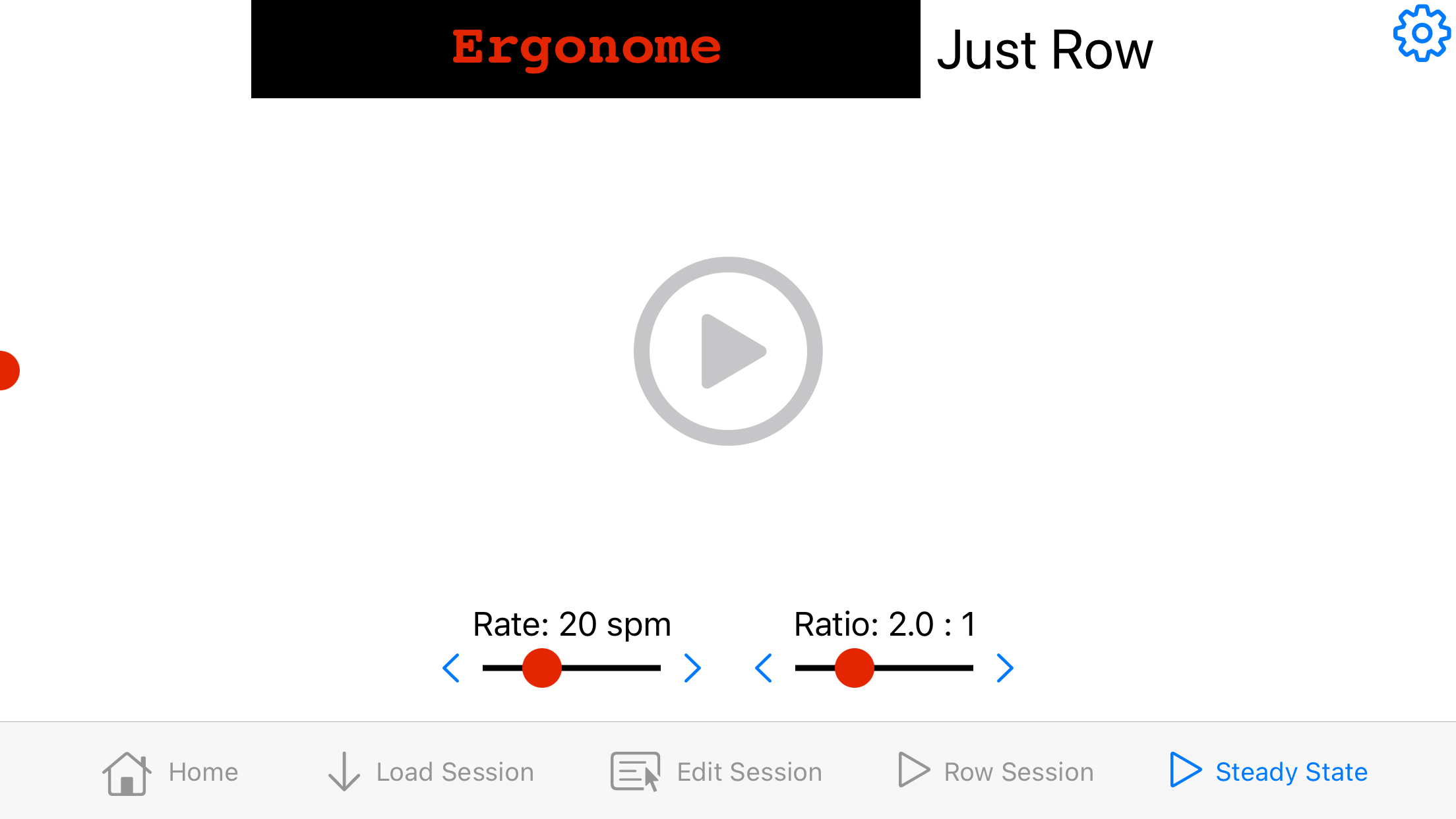 row session drive screen landscape